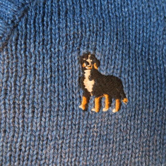 Kitestrings Boys Blue Vest w/Embroidered Dog Size 5/6 - Picture 3 of 7